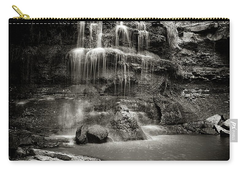 Film Zip Pouch featuring the photograph Rock Glen Falls by RicharD Murphy