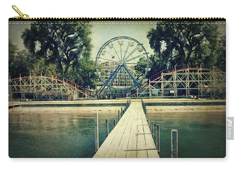 Ferris Wheel Zip Pouch featuring the photograph Arnolds Park by Julie Hamilton