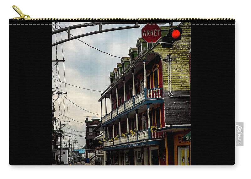 Arret Zip Pouch featuring the photograph Arret by Mary Capriole