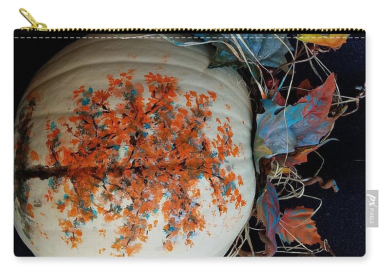 Fall Zip Pouch featuring the photograph Creative Fall by Lisa Debaets