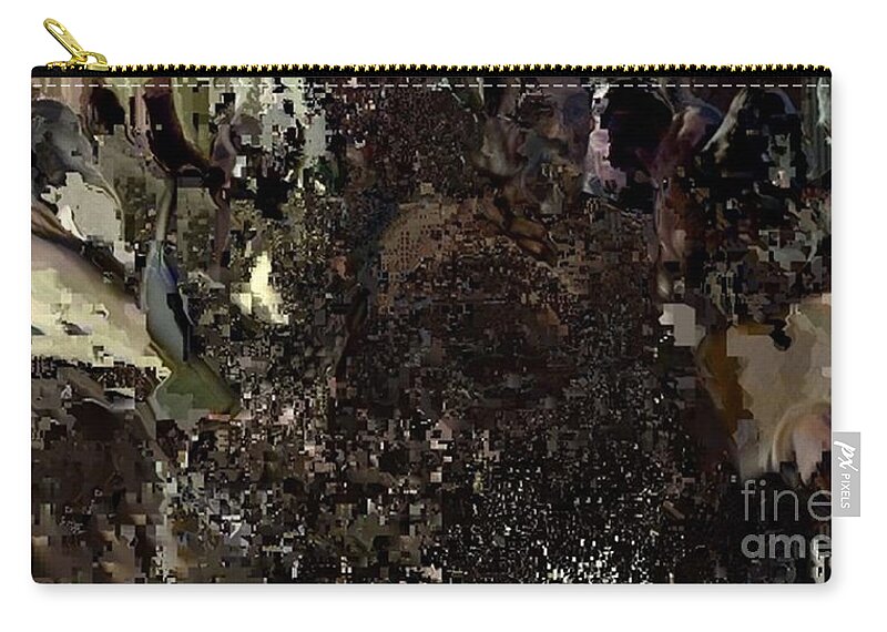 Abstract Of Thoughts Lost In History Zip Pouch featuring the painting Astra Eleven by Archangelus Gallery
