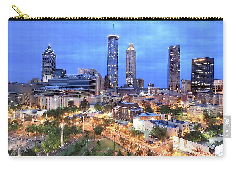 Atlanta Zip Pouch featuring the photograph Atlanta, Georgia by Jumper