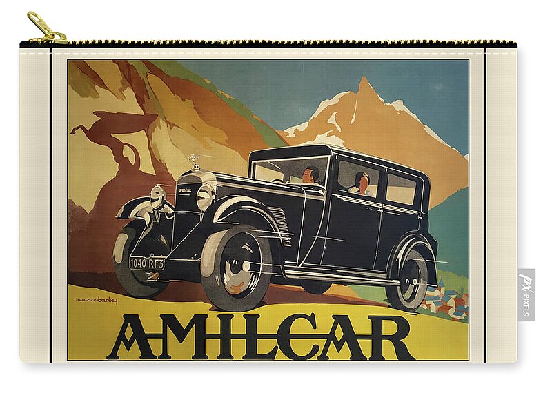1932 Amilcar Zip Pouch featuring the photograph Automotive Art 346 by Andrew Fare