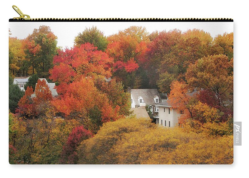 Autumn Zip Pouch featuring the photograph Autumn Embrace by Jessica Jenney