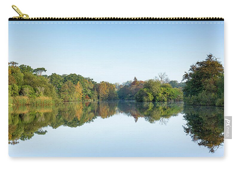 Autumn Zip Pouch featuring the photograph Autumn Lake by Tanya C Smith