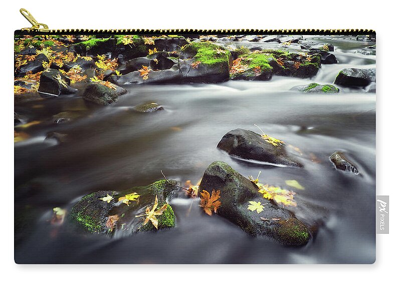 Autumn Zip Pouch featuring the photograph Autumn Landscape by Nicole Young
