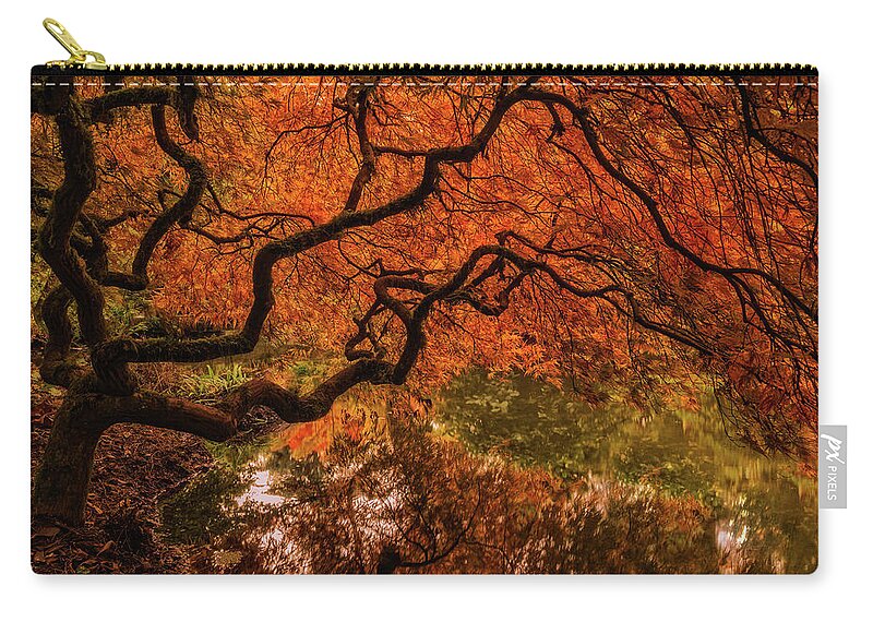 Autumn Zip Pouch featuring the photograph Autumn Reflections by Judi Kubes