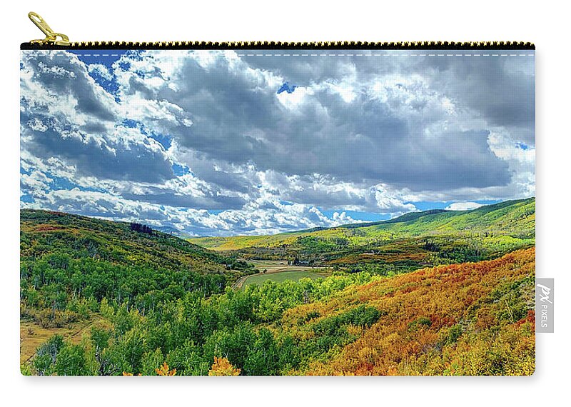  Zip Pouch featuring the photograph Autums Arrival by Kevin Dietrich