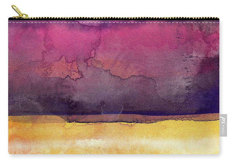 Abstract Carry-all Pouch featuring the painting Awakened 6- Art by Linda Woods by Linda Woods