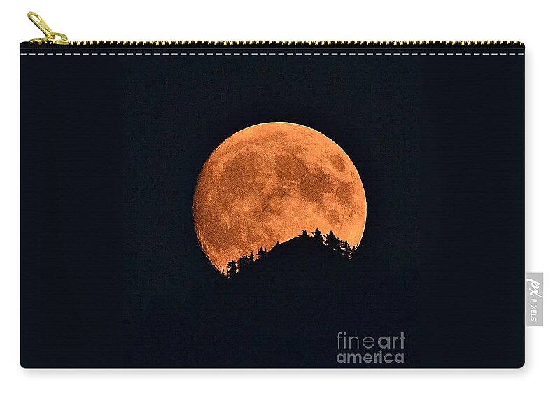 Full Moon Zip Pouch featuring the photograph Bad Moon Rising by Dorrene BrownButterfield