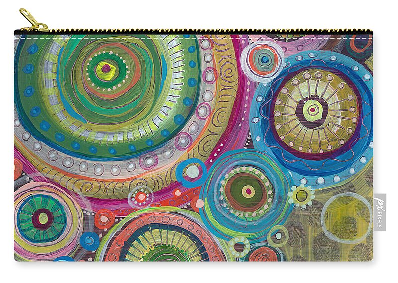 Balance Carry-all Pouch featuring the painting Celebrate Chaos by Tanielle Childers