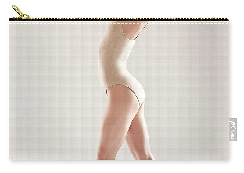 Ballet Dancer Zip Pouch featuring the photograph Ballerina by Rollover
