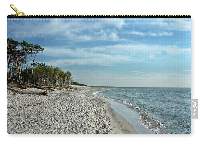 Beach Zip Pouch featuring the photograph Baltic Natural Beach by Joachim G Pinkawa