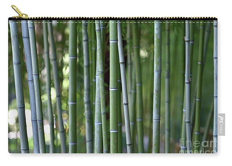 Bamboo Zip Pouch featuring the photograph Bamboo grove by George Atsametakis