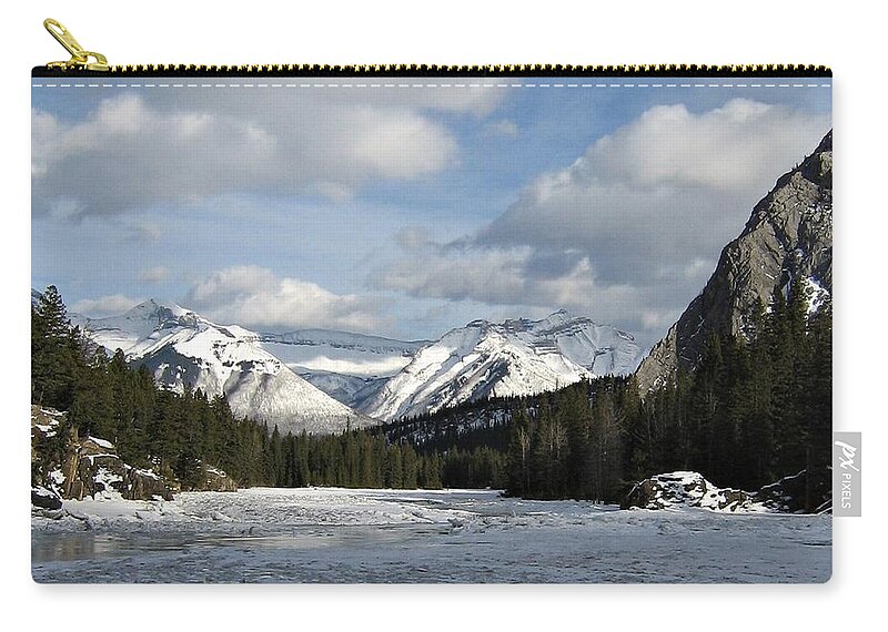 Photography Zip Pouch featuring the photograph Banff National Park by Marta Pawlowski