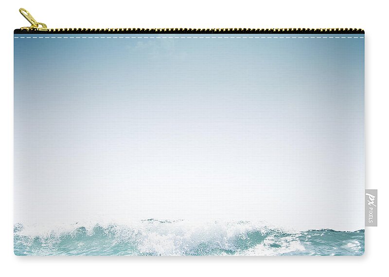Outdoors Zip Pouch featuring the photograph Barcelona Beach by Luis Hernández Diaz