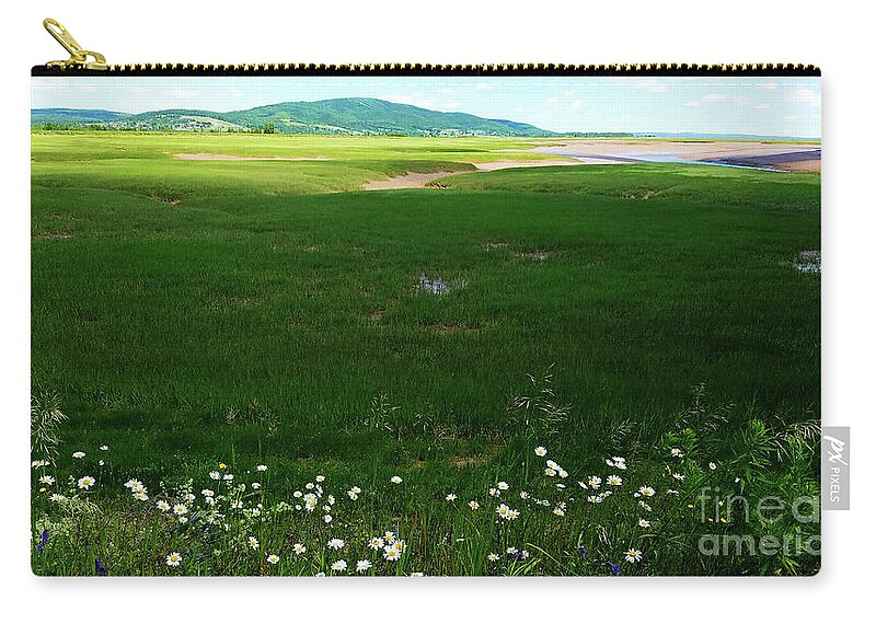 Landscape Zip Pouch featuring the photograph Bay of Fundy Landscape by Mary Capriole
