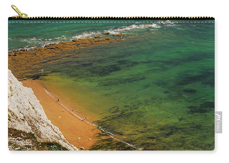 Water's Edge Zip Pouch featuring the photograph Beachy Head by Rana Dias