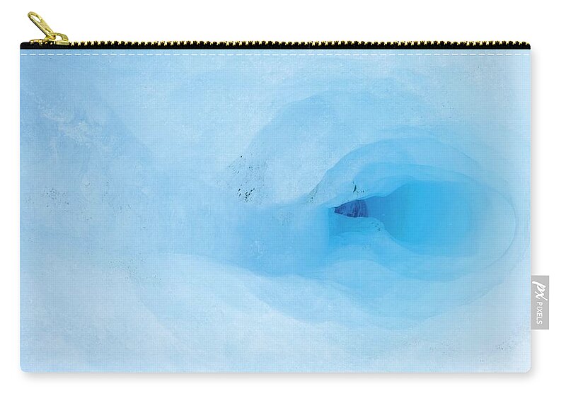 South America Zip Pouch featuring the photograph Beautiful Blue Coloured Detail Of A by Martin Harvey