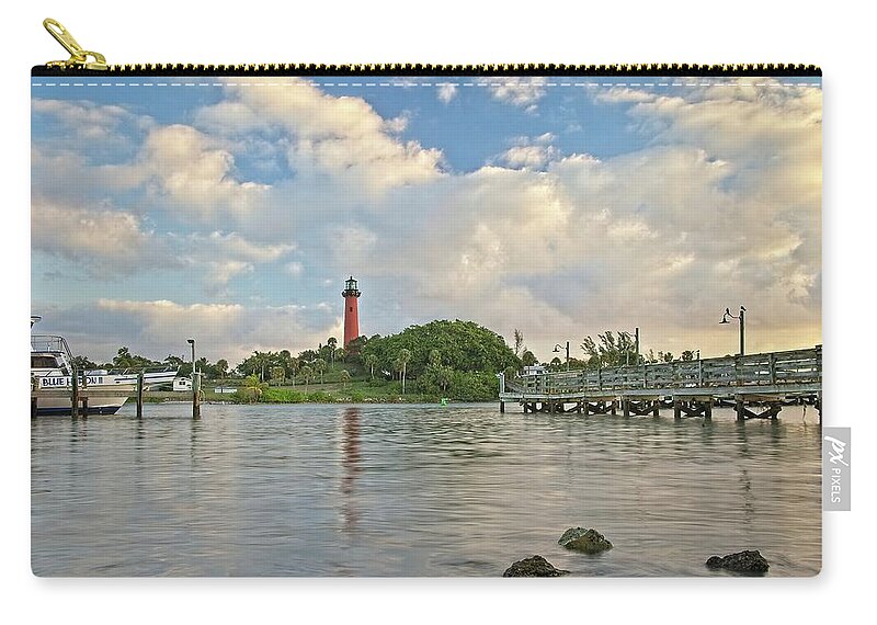 Florida Zip Pouch featuring the photograph Beautiful Jupiter Morning by Steve DaPonte