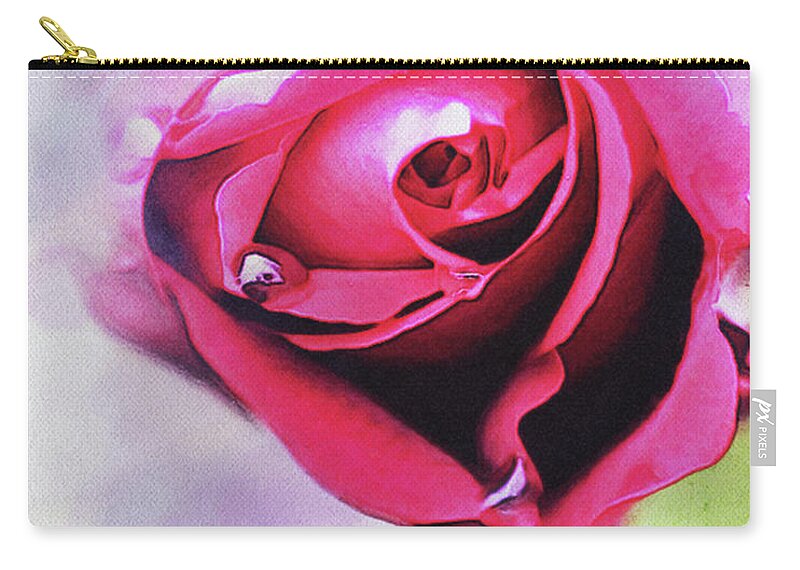 Digital Photography Zip Pouch featuring the digital art Beauty by Tracey Lee Cassin