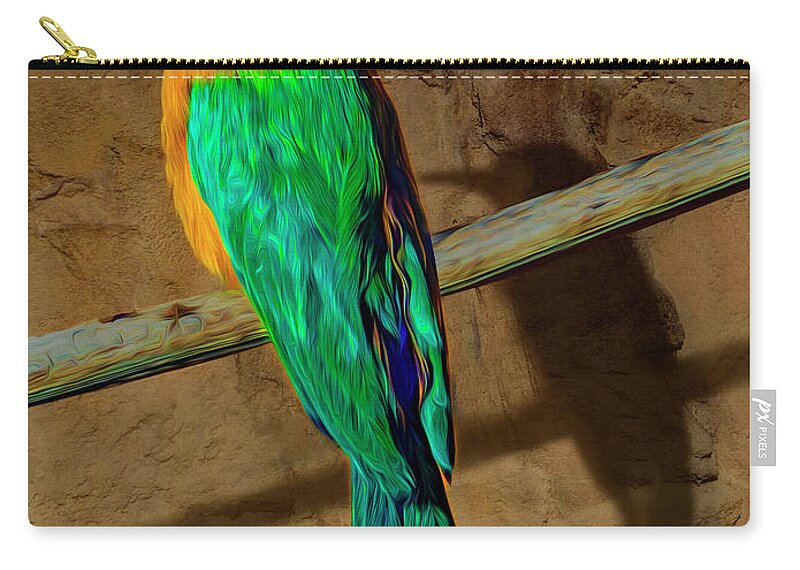Photography Zip Pouch featuring the photograph Bee Eater by Paul Wear