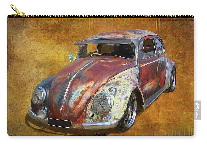 Car Zip Pouch featuring the photograph Beetle Bug by Keith Hawley