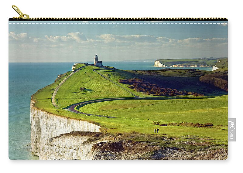 Scenics Zip Pouch featuring the photograph Belle Tout Lighthouse by Paul Thompson