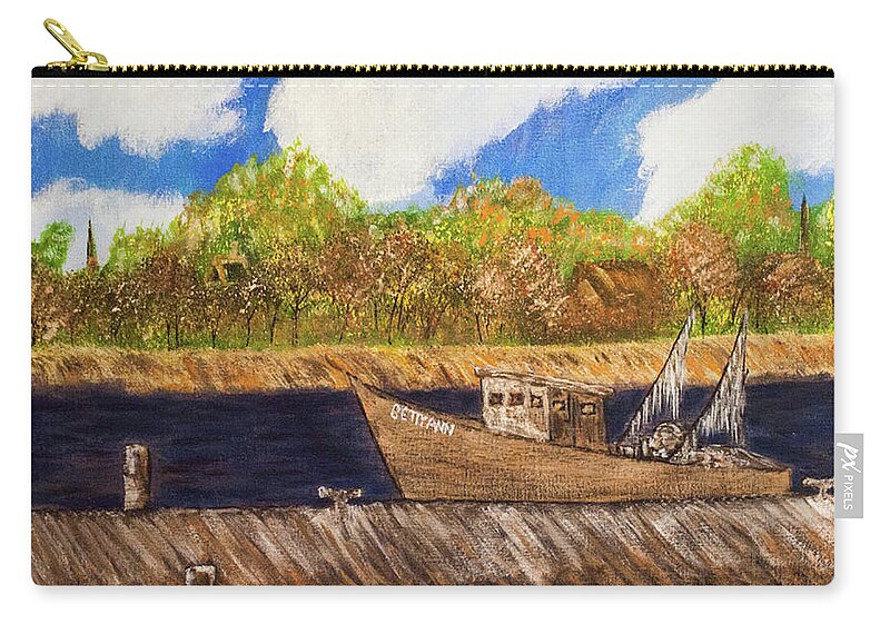 Betty Carry-all Pouch featuring the painting Betty Ann by Randy Sylvia