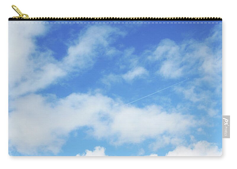 Backdrop Zip Pouch featuring the photograph Big Blue Sky by Lpettet