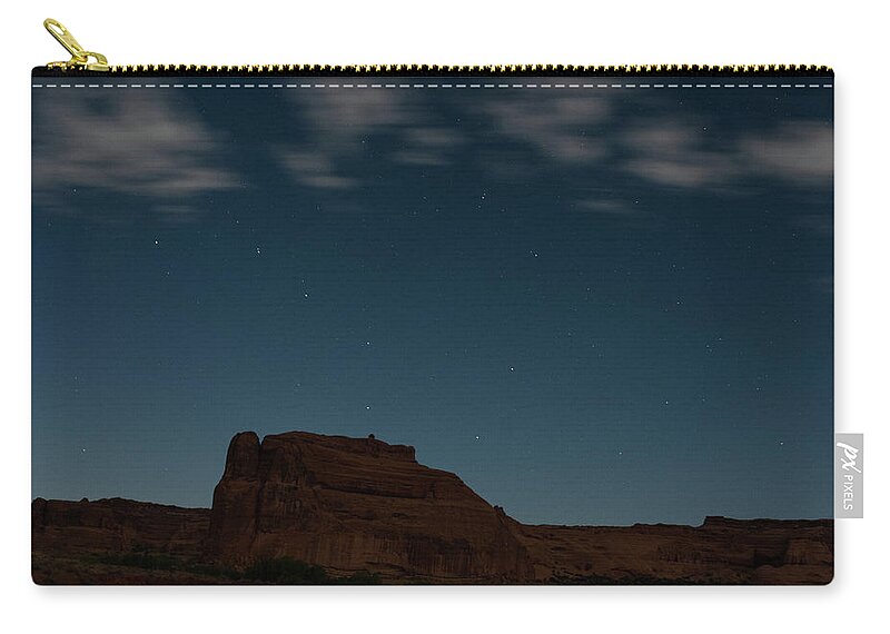 Aspens Zip Pouch featuring the photograph Big Dipper Over Big Rock by Johnny Boyd