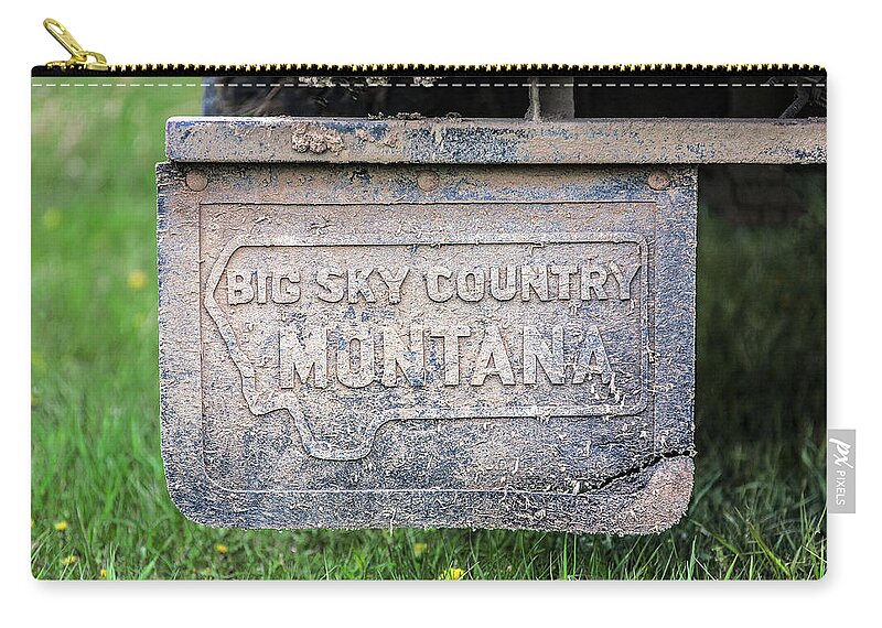 Big Sky Country Montana Zip Pouch featuring the photograph Big Sky Country Montana by Todd Klassy