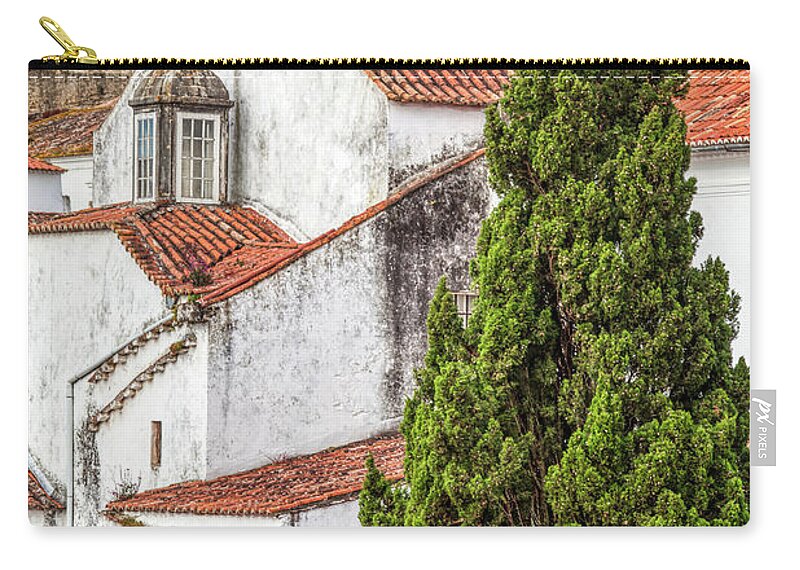 Castle Carry-all Pouch featuring the photograph Birds Over Obidos by David Letts