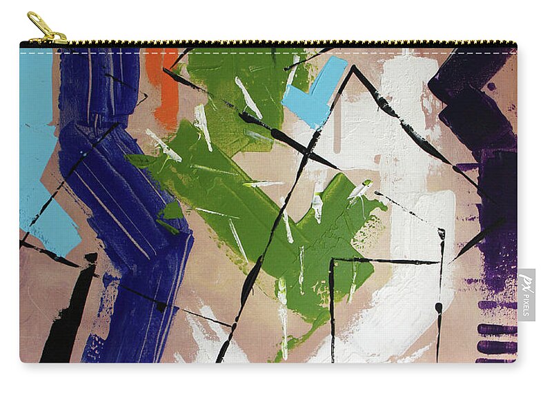 Abstract Carry-all Pouch featuring the painting Bitter Sweet Isaiah 5-20 by Anthony Falbo