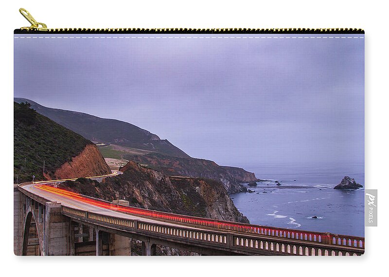 California Zip Pouch featuring the photograph Bixby Creek Bridge, Big Sur by Stefan Mazzola