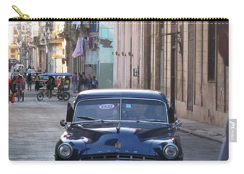 Havana Zip Pouch featuring the photograph Black Oldtimer by Inge Elewaut