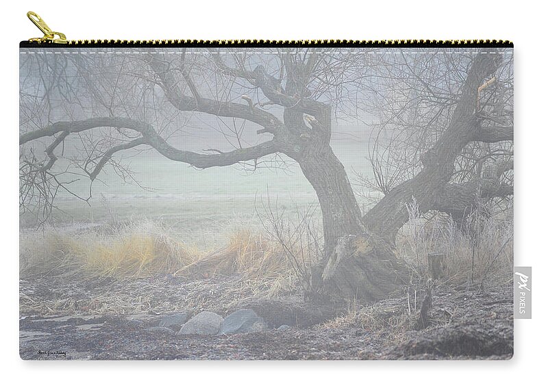 Contemporary Zip Pouch featuring the photograph Blanket of Fog by Randi Grace Nilsberg