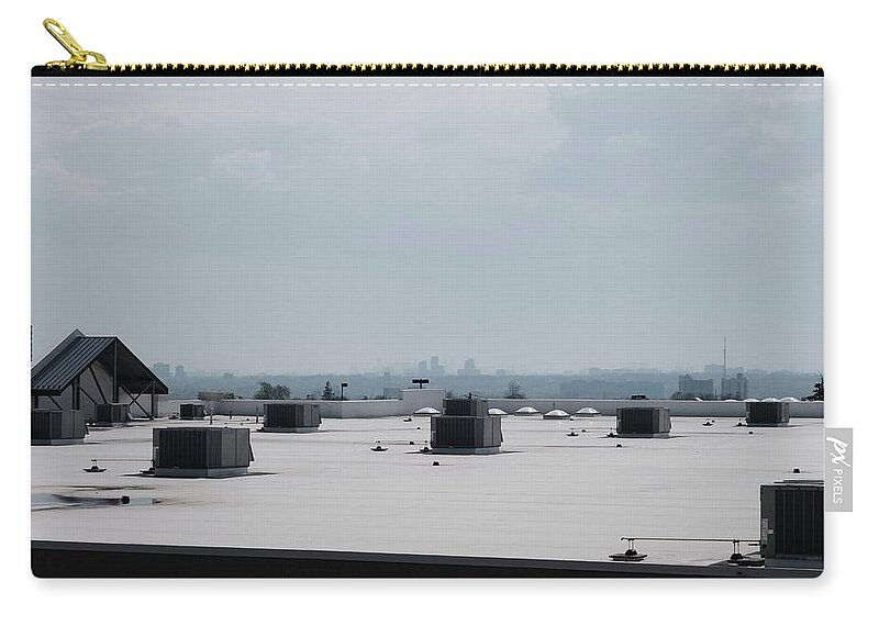 Urban Zip Pouch featuring the photograph Bleak Future by Kreddible Trout