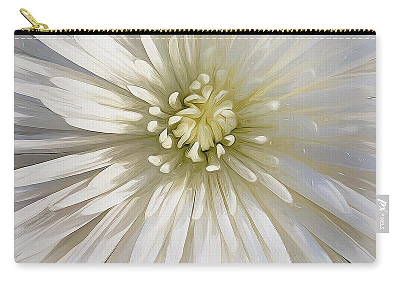 Bloom Zip Pouch featuring the digital art Bloom - Landscape by Cindy Greenstein