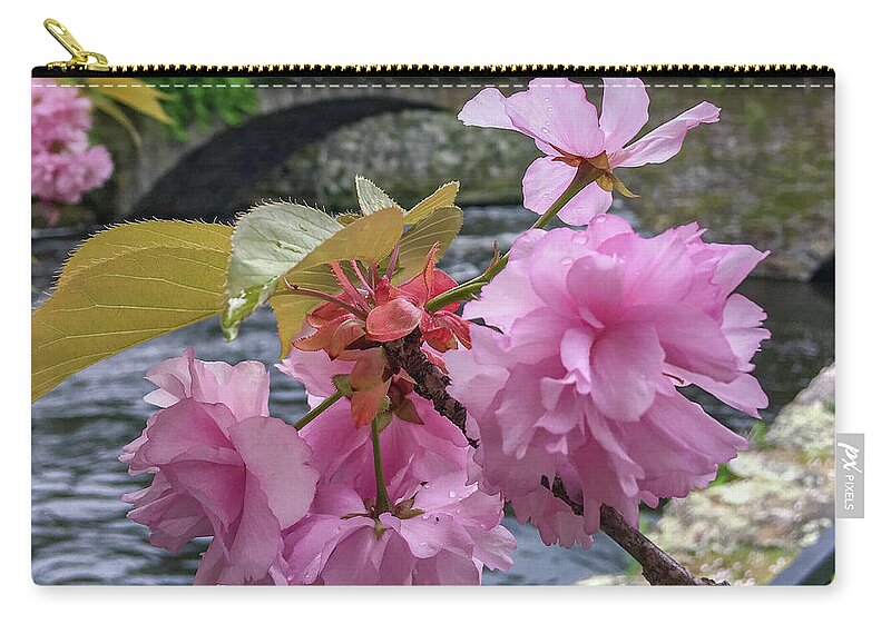 Willimantic Zip Pouch featuring the photograph Beautiful Blossom by Veterans Aerial Media LLC