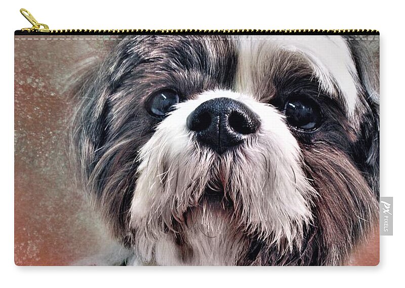 Dog Zip Pouch featuring the digital art Blossom by Diane Chandler
