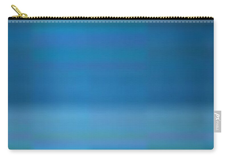 Oil Zip Pouch featuring the painting Blue Angular by Matteo TOTARO