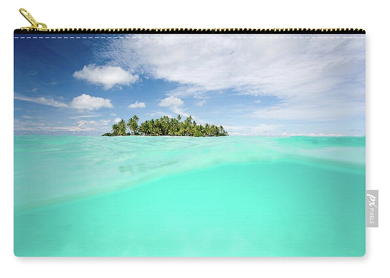 Scenics Zip Pouch featuring the photograph Blue Lagoon by M Swiet Productions