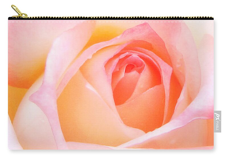 Rose Zip Pouch featuring the photograph Blushing Beauty by Susan Hope Finley