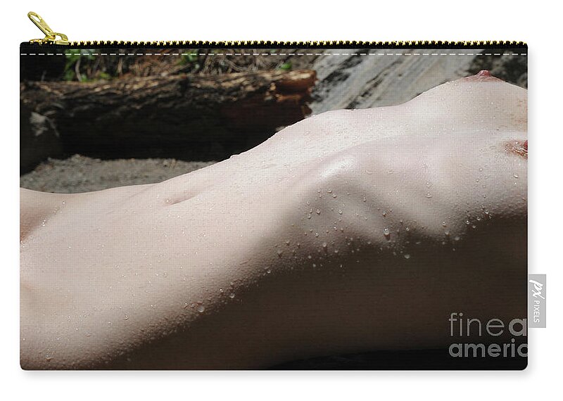 Girl Zip Pouch featuring the photograph Bodyscape Full Sun by Robert WK Clark
