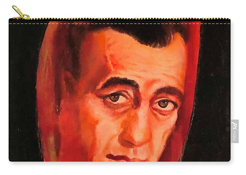 Humphreybogart Carry-all Pouch featuring the painting Bogey by Jordana Sands