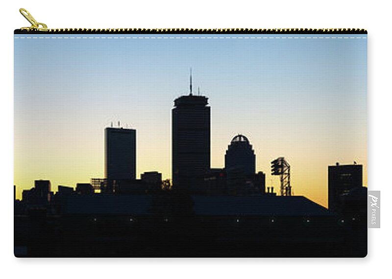 America Zip Pouch featuring the photograph Boston Skyline Fenway Sunrise High Resolution Panorama Photo by Paul Velgos