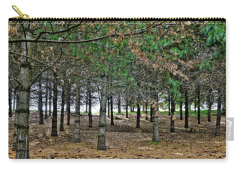 Hdr Zip Pouch featuring the photograph Botanical Trees by David Patterson
