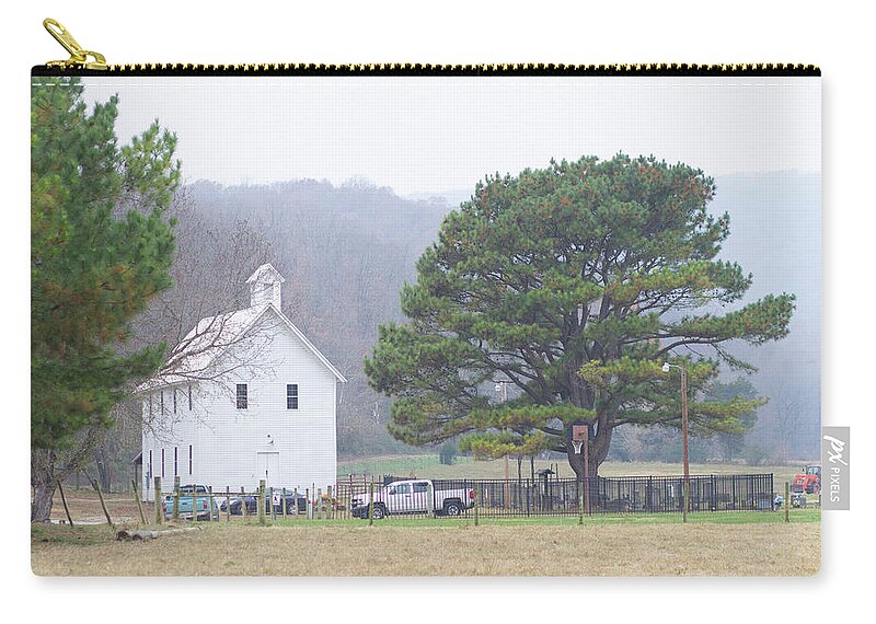 Church Zip Pouch featuring the photograph Boxley Valley Church by Tammy Chesney