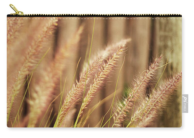 Grass Zip Pouch featuring the photograph Breezy by Nina Romani